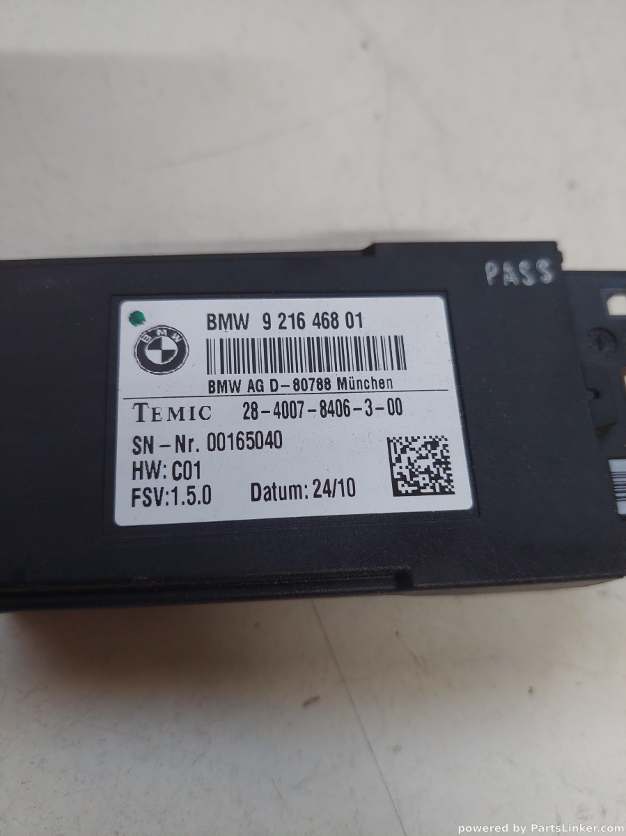 Modul scaun fata BMW 7 V (F01, F02, F03, F04) [ 2008 - 2015 ] OEM 921646801 – foto 2