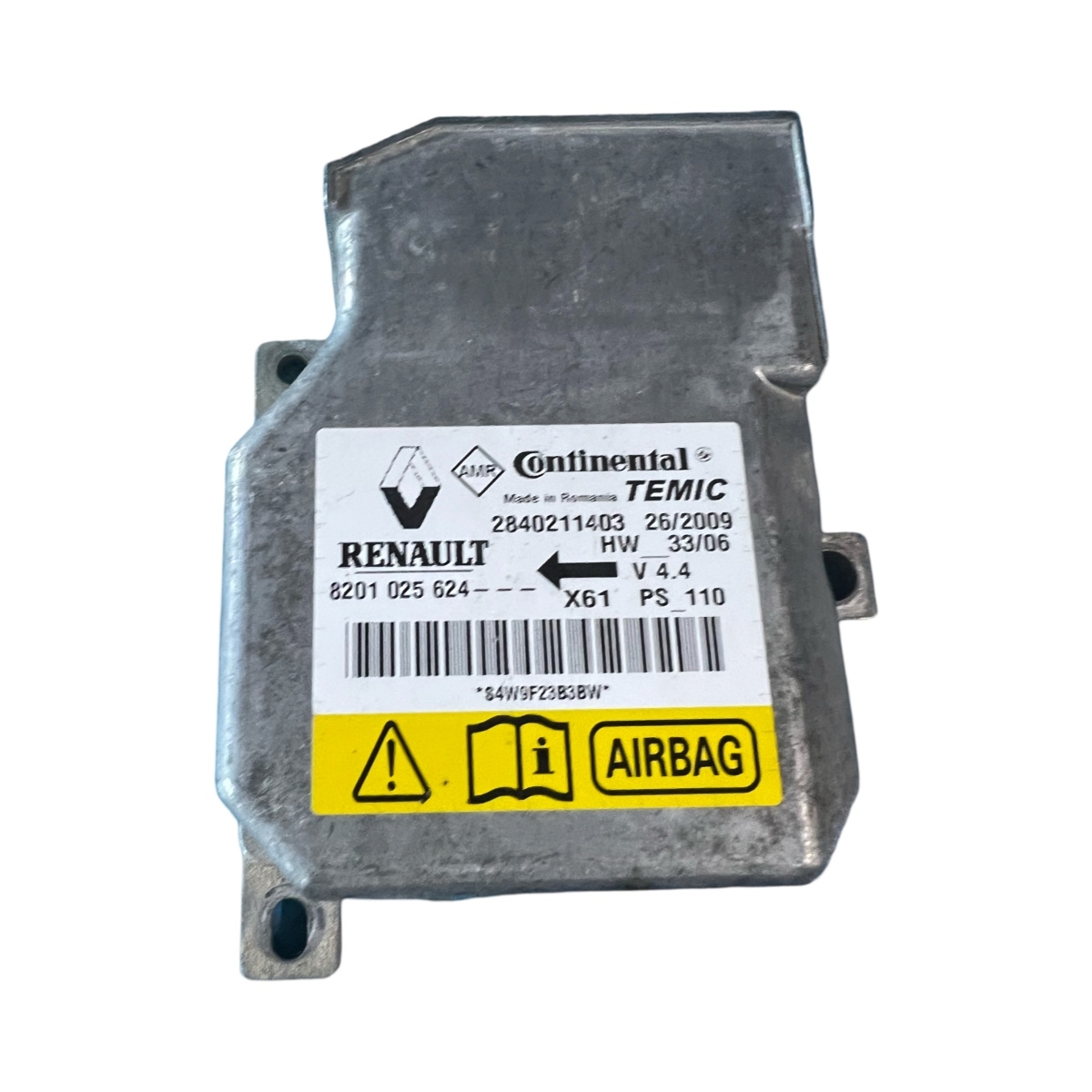 Modul/unitate de control airbaguri 2840211403  RENAULT KANGOO BE BOP KW0/1_ 2009 - > 2840211403