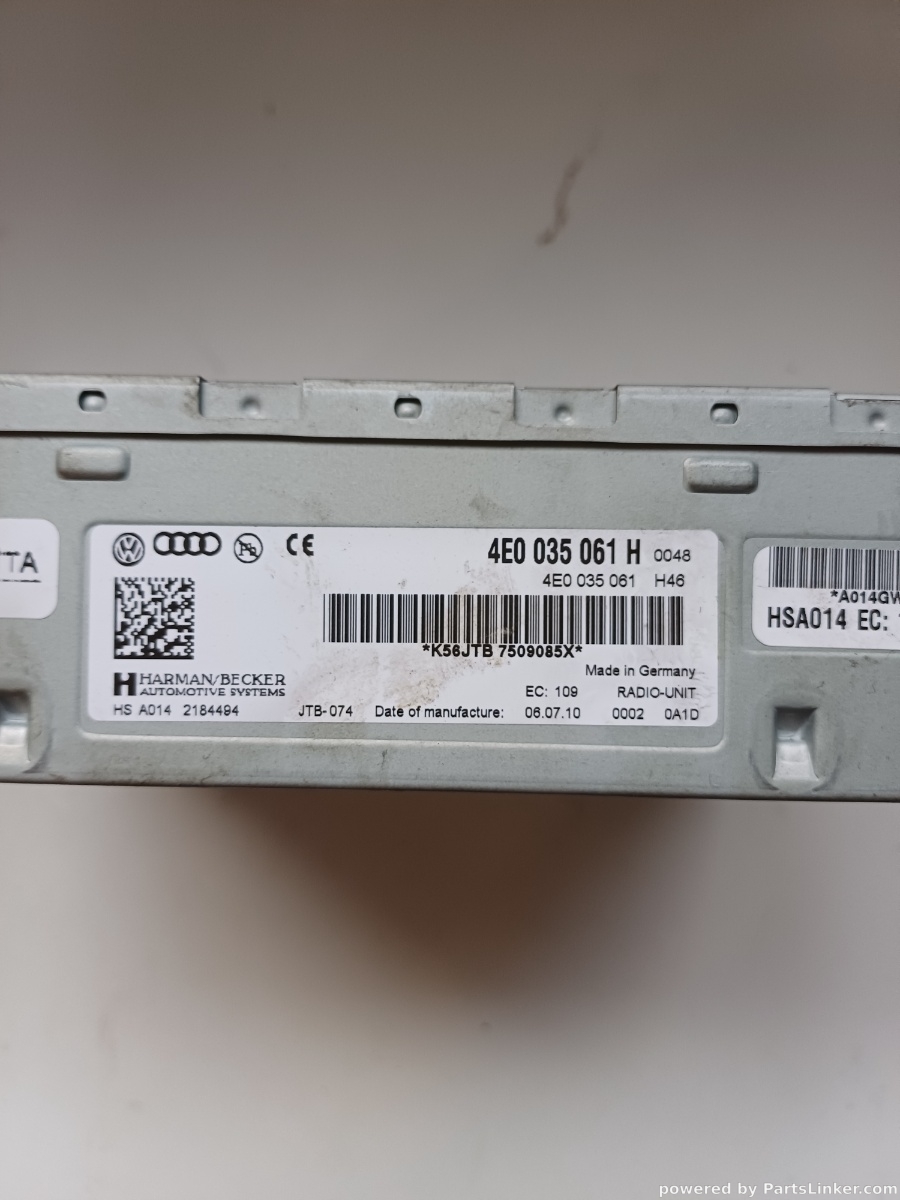 Modulator FM AUDI A8 III (4H2, 4H8, 4HC, 4HL) [ 2009 - 2018 ] OEM 4H003506H – foto 3