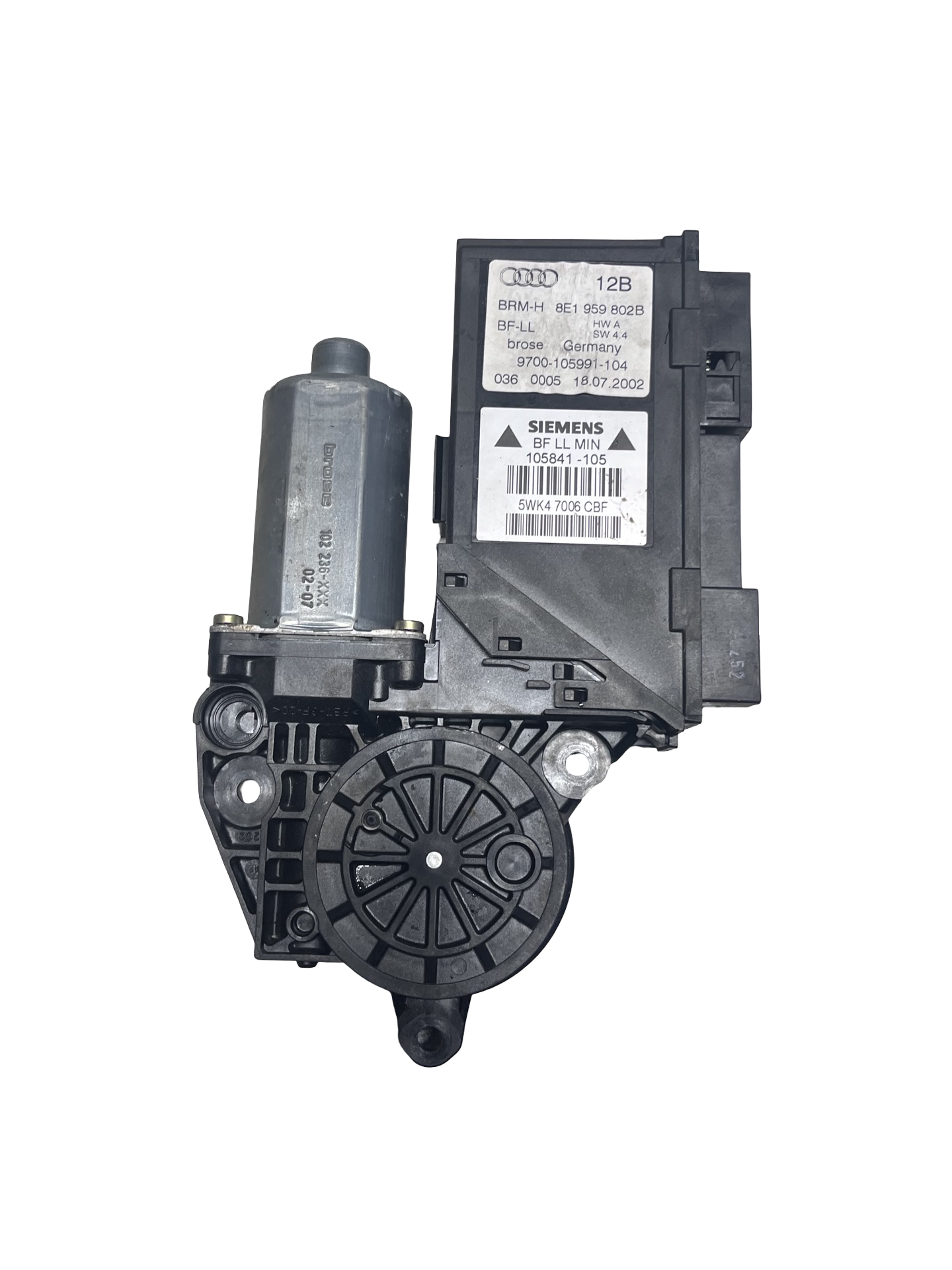 Motoras Geam Pivotant dreapta față Audi A4 B6 2000–2005 - cod: 8E1959802B – foto 2