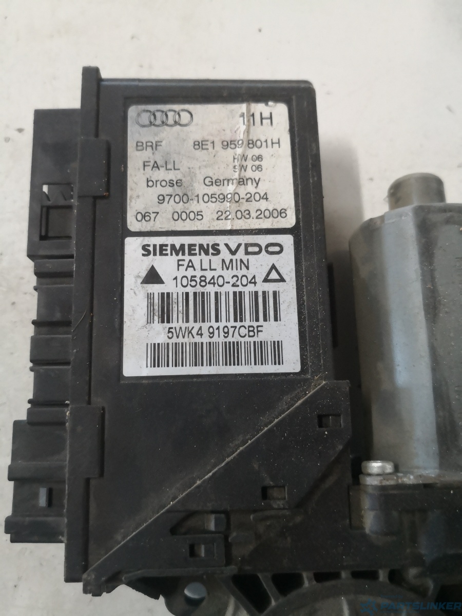 Motoras macara geam stanga fata AUDI A4 III (8EC, B7) [ 2004 - 2008 ] OEM 8e1959801h – foto 2