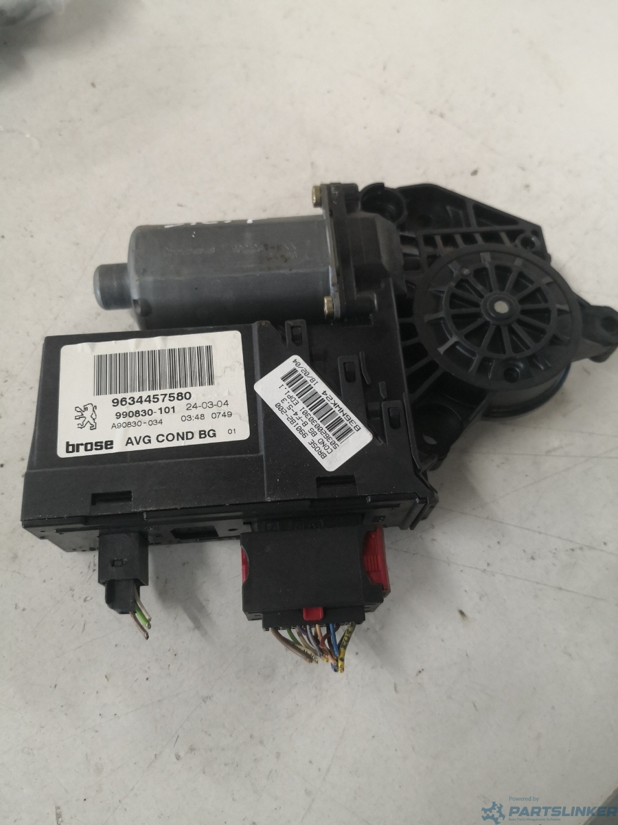 Motoras macara geam stanga fata PEUGEOT 307 SW (3H) [ 2002 - 2009 ] OEM 9634457580 – foto 2