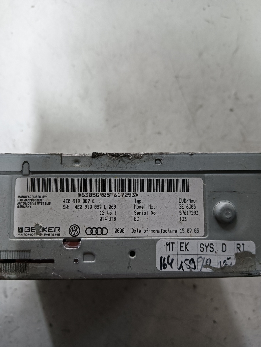 Multimedia AUDI A6/S6 III Saloon (4F2, C6) [ 2004 - 2011 ] OEM 4e0919887c – foto 2