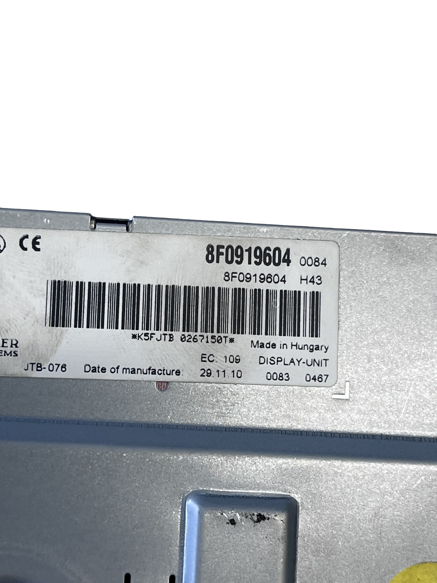 Navigatie Audi A5 8T 2007–2016 - cod: 8F0919604 – foto 3