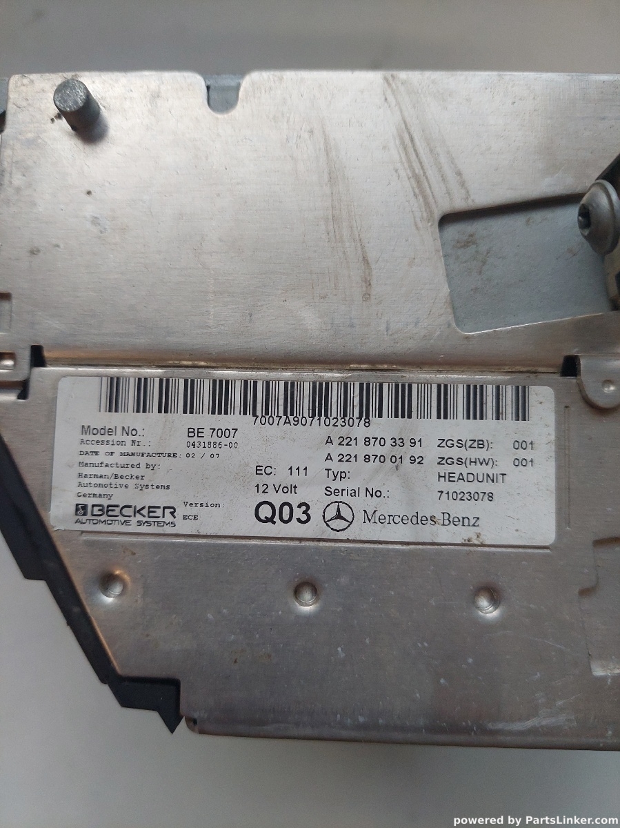 Navigatie auto MERCEDES-BENZ S-CLASS II (W221, C215) [ 2005 - 2013 ] OEM A2218703391 – foto 2