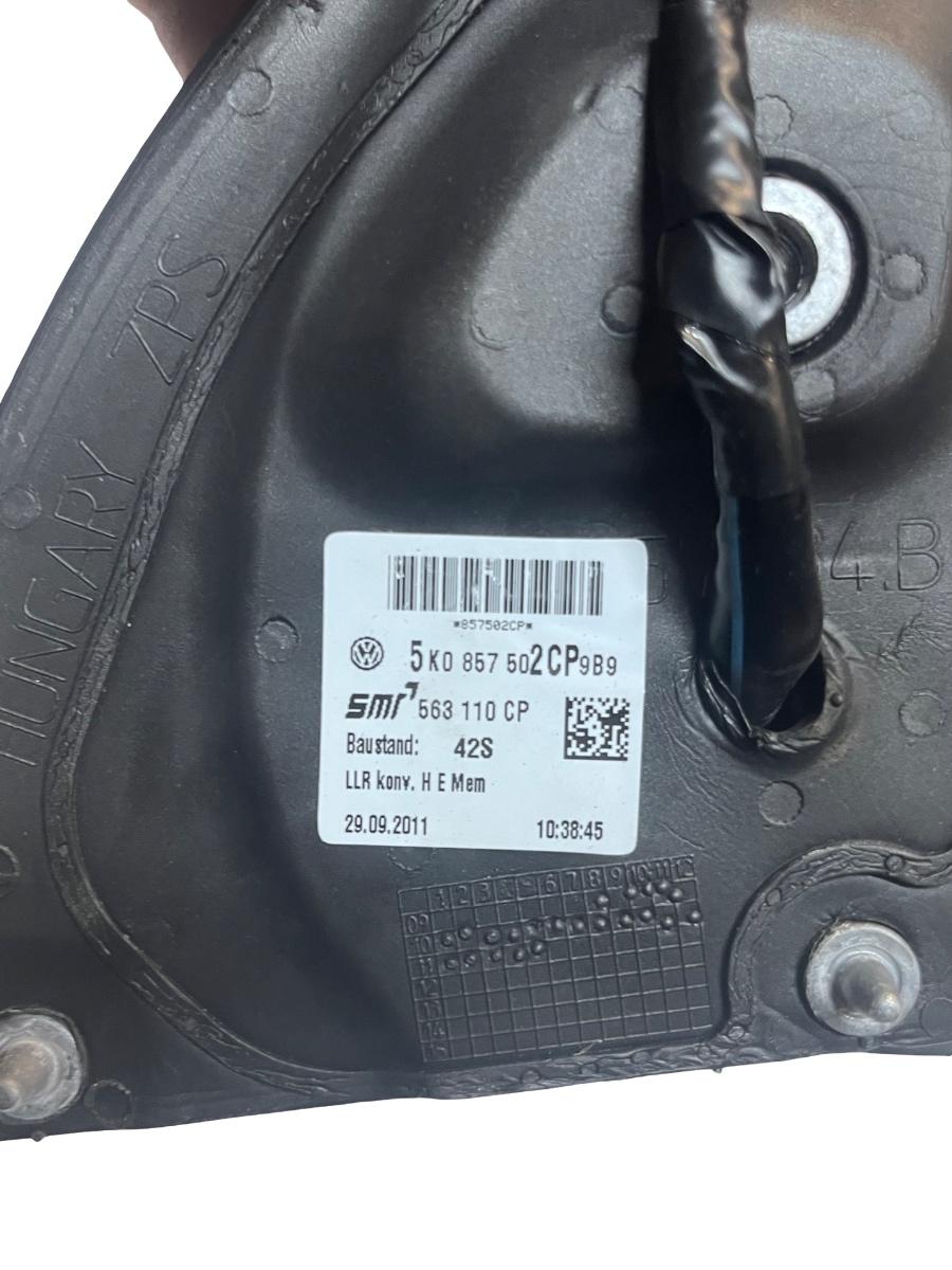Oglinda laterala electrica portiera dreapta fata VOLKSWAGEN GOLF VI 5K1 2008 - 2013 5K0857502 ( 10 pini ) – foto 2