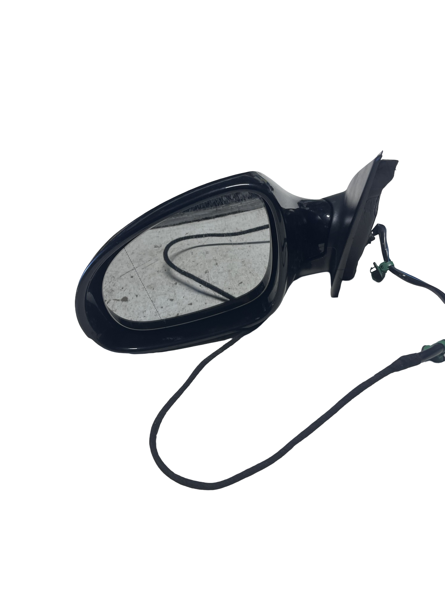 Oglinda Laterala Electrica stânga față Volkswagen Passat B6 Combi 2005–2010 - cod: 3C0857933 6 pini SEMNALIZARE FISURATA