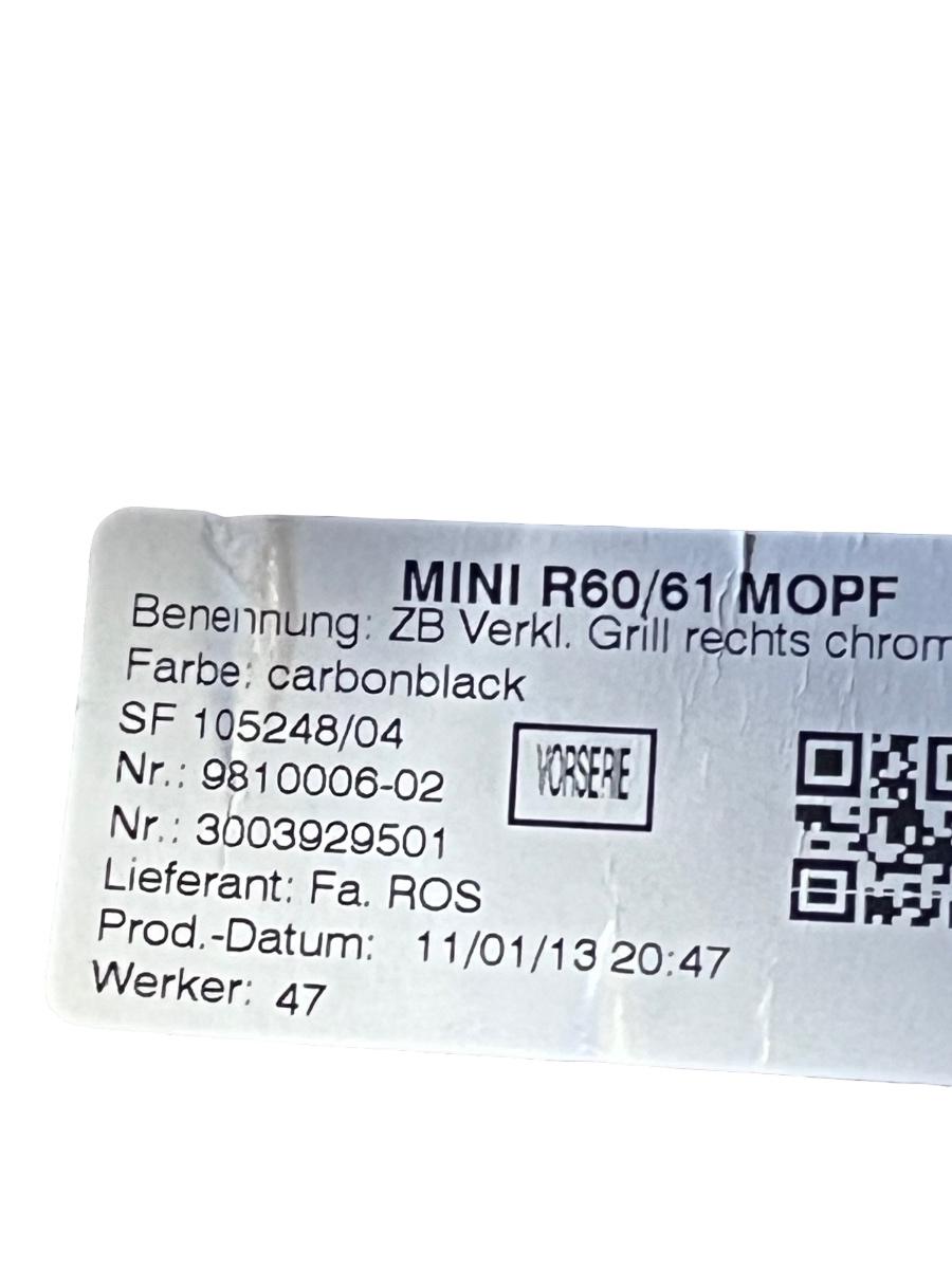 Ornament grila de ventilatie dreapta fata ( UK ) MINI MINI COUNTRYMAN R60 2010 - 2016 9810006-02 – foto 3