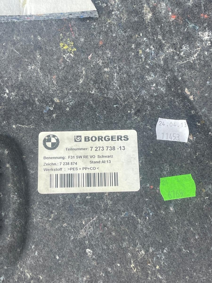 Panou capitonaj lateral portbagaj dreapta spate BMW 3 VI Touring F31 2011 -> 7273738-13 – foto 2