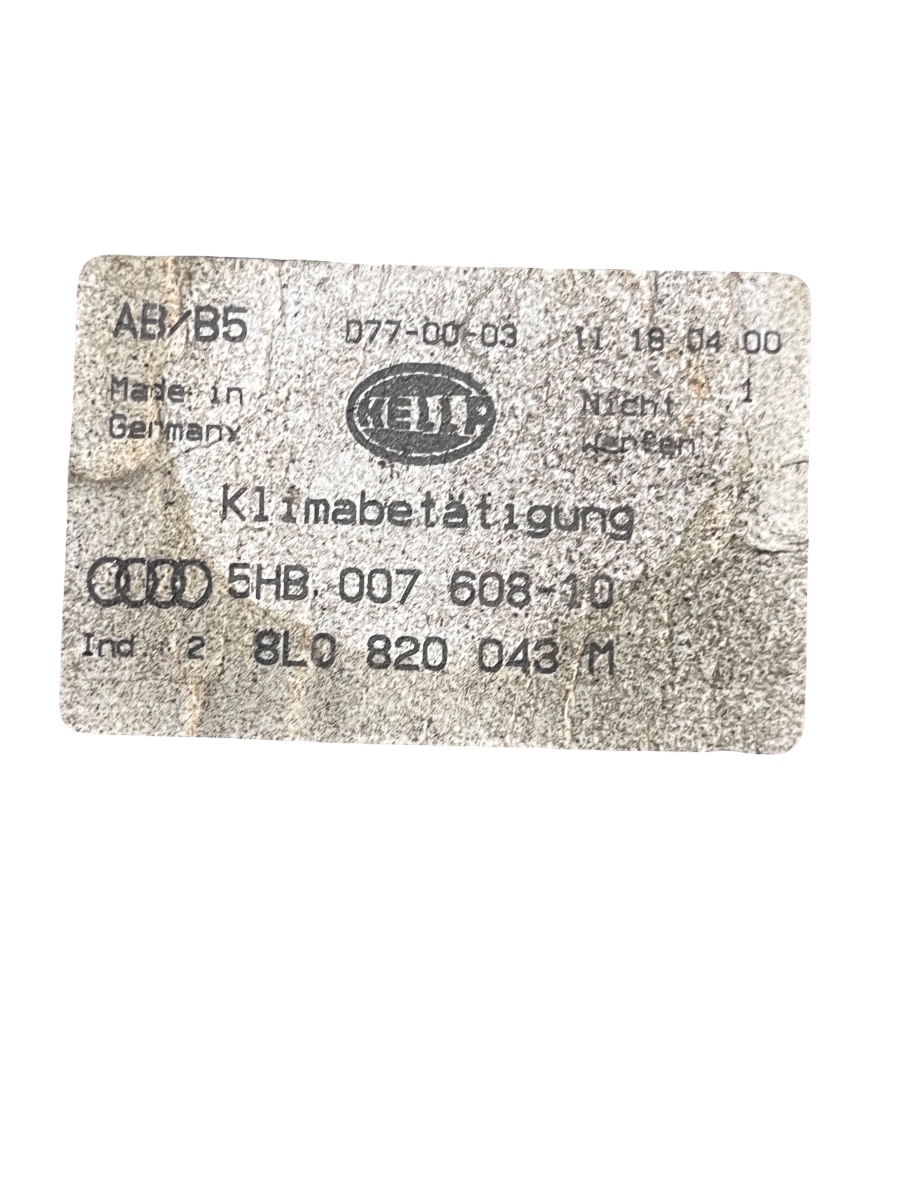 Panou Clima AUDI A3 8L1 1996 - 2006 5HB007608-10 – foto 2