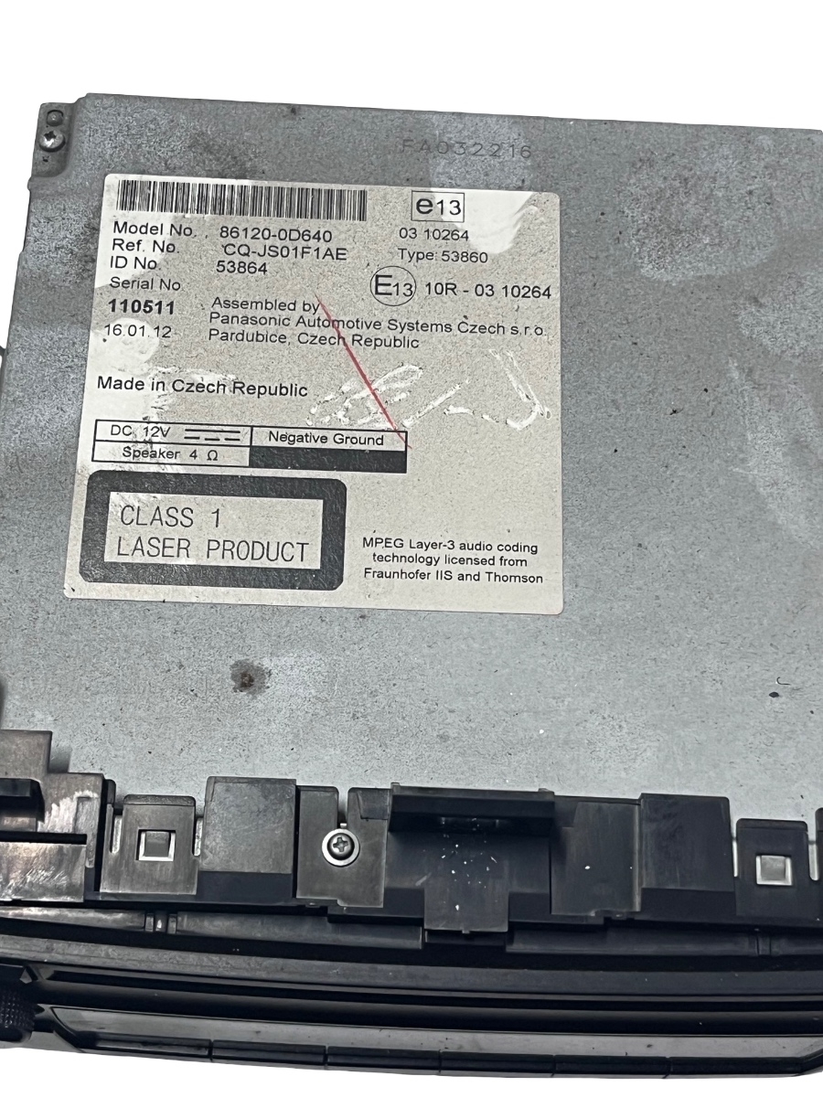 Player CD/DVD sistem de navigatie TOYOTA YARIS _P13_ 2012 - > 861200D640 – foto 2