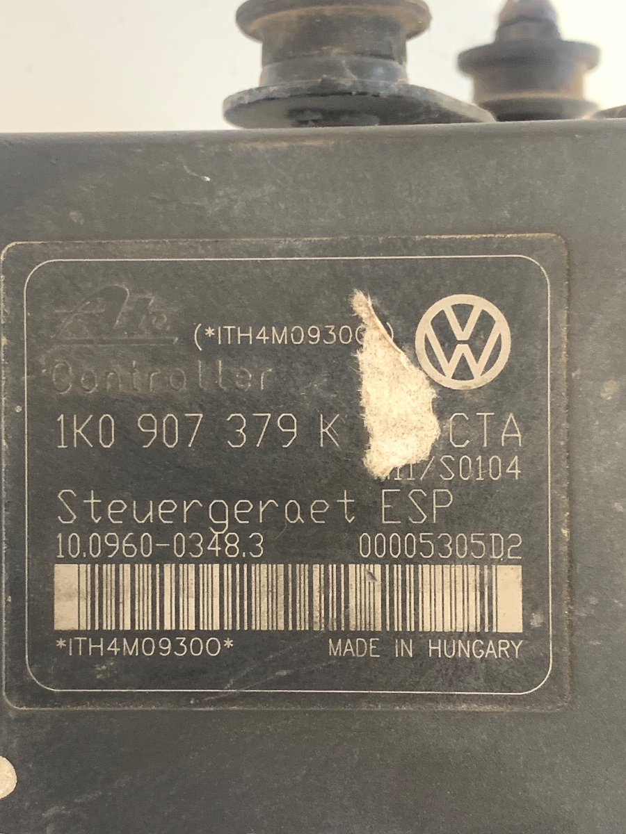 Pompa ABS AUDI A3 II 8P1 2003 - 2013, VOLKSWAGEN TOURAN 1T1, 1T2 2003 - 2010 1K0907379K 1K0614517H – foto 3