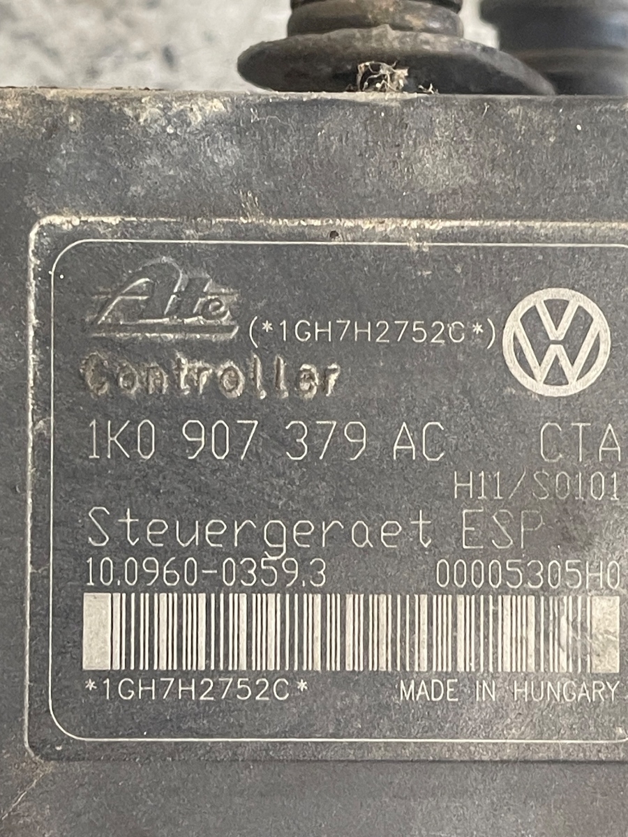 Pompa ABS VOLKSWAGEN GOLF V Variant 1K5 2007 - 2009 1.4 TSI BMY 1K0614517AF – foto 3