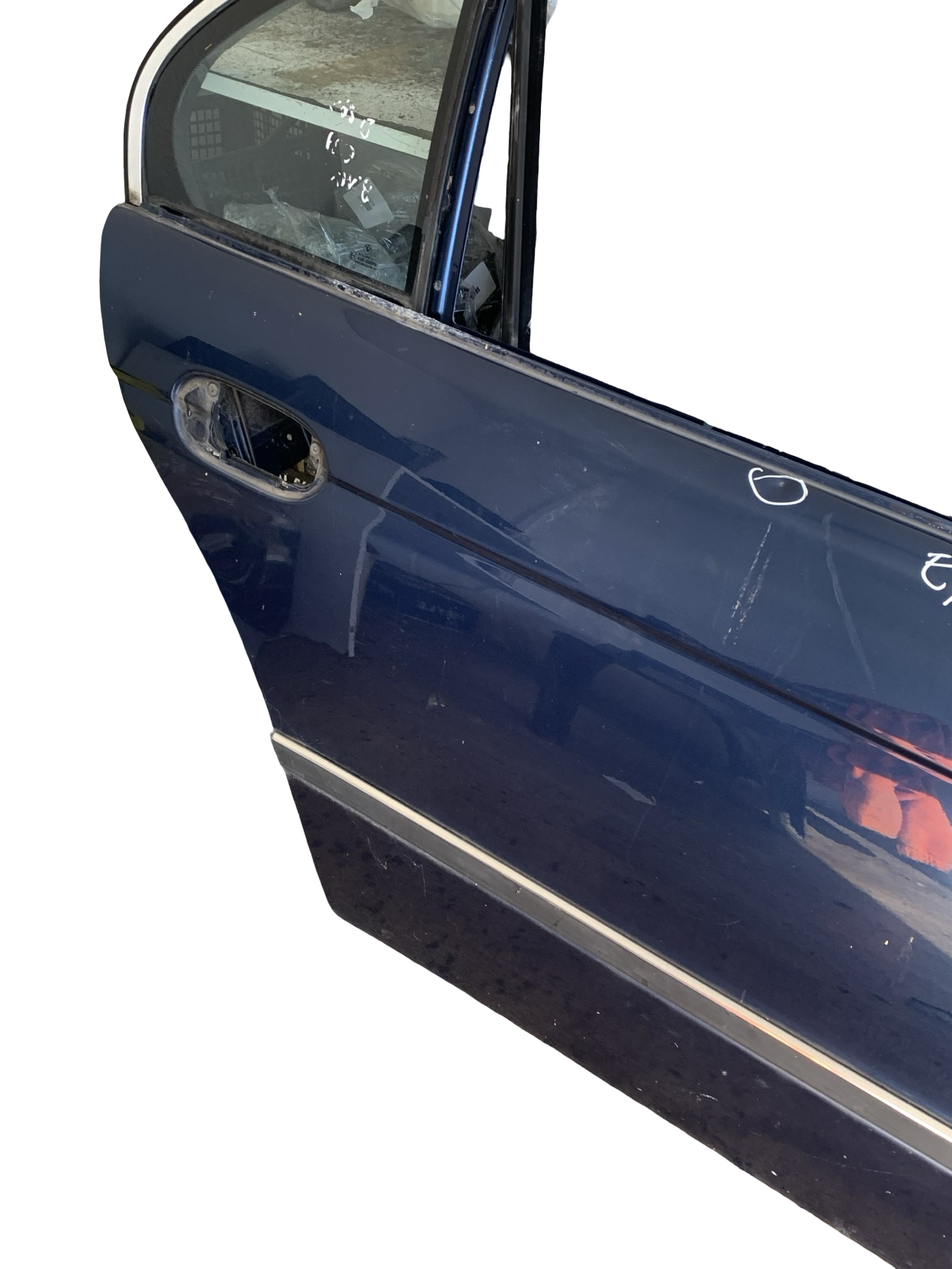 Portiera Spate dreapta BMW E39 1995–2004 - defectul este incercuit – foto 2