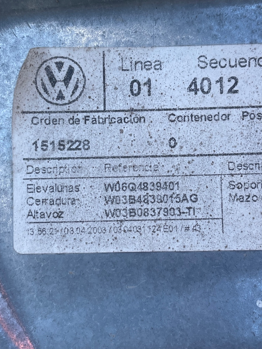 Portiera spate stanga VOLKSWAGEN POLO 9N_ 2001 - 2012 – foto 4