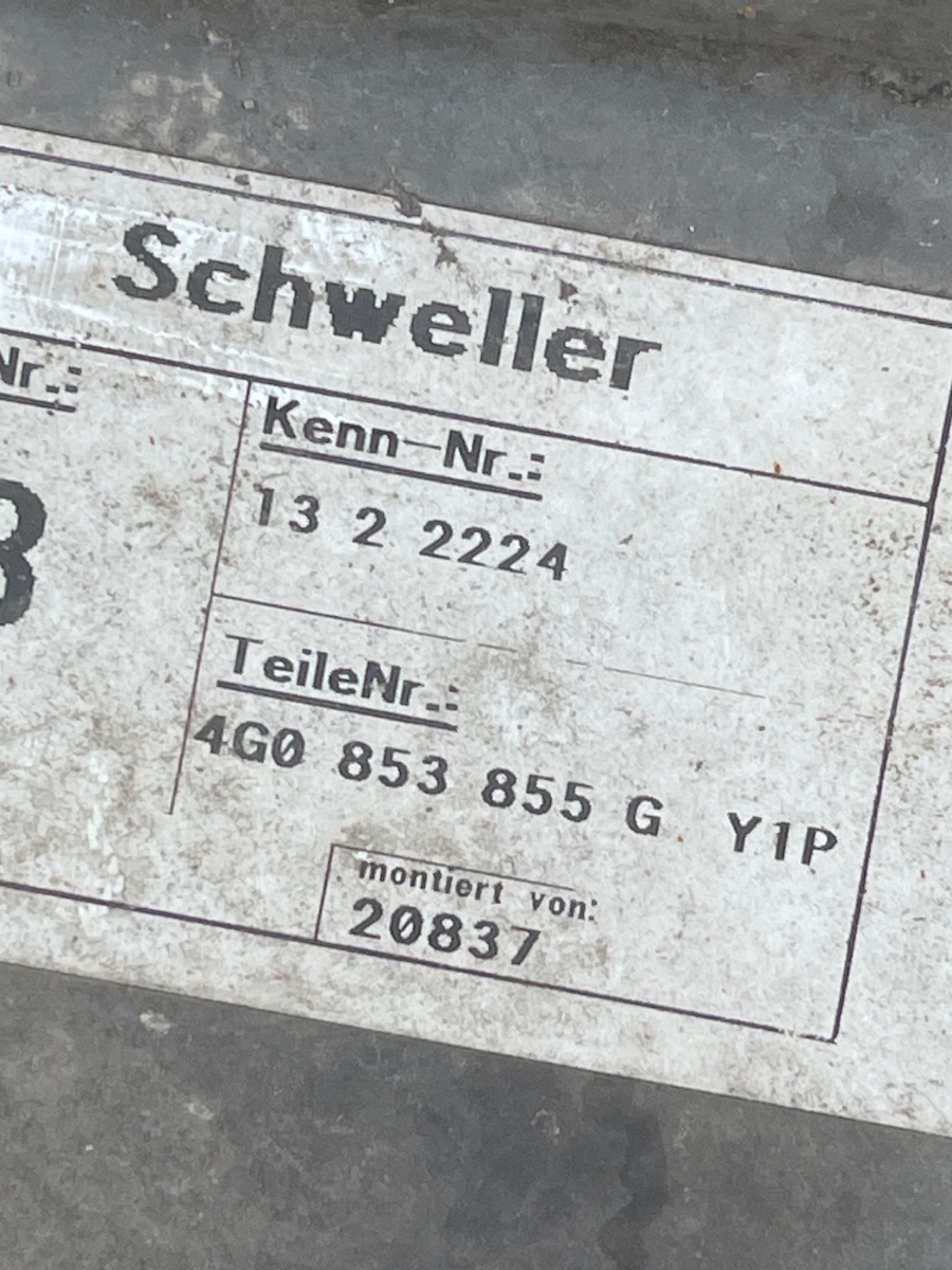 Prag stanga AUDI A6/S6 IV Saloon 4G2, C7, 4GC 2010 - 2018 4G0853855G – foto 4