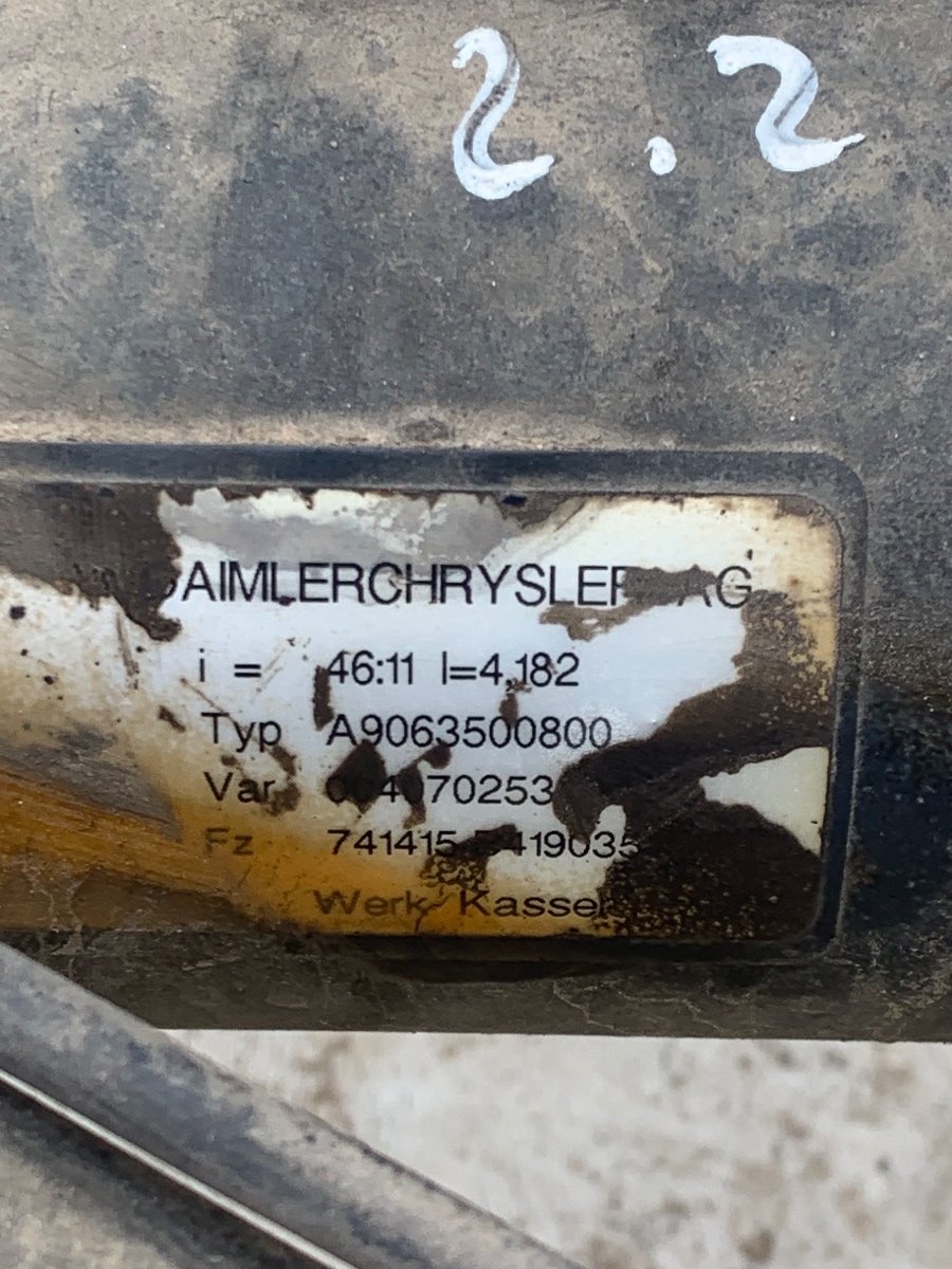 Punte spate MERCEDES-BENZ SPRINTER 2009 RAPORT 46:11 – foto 3