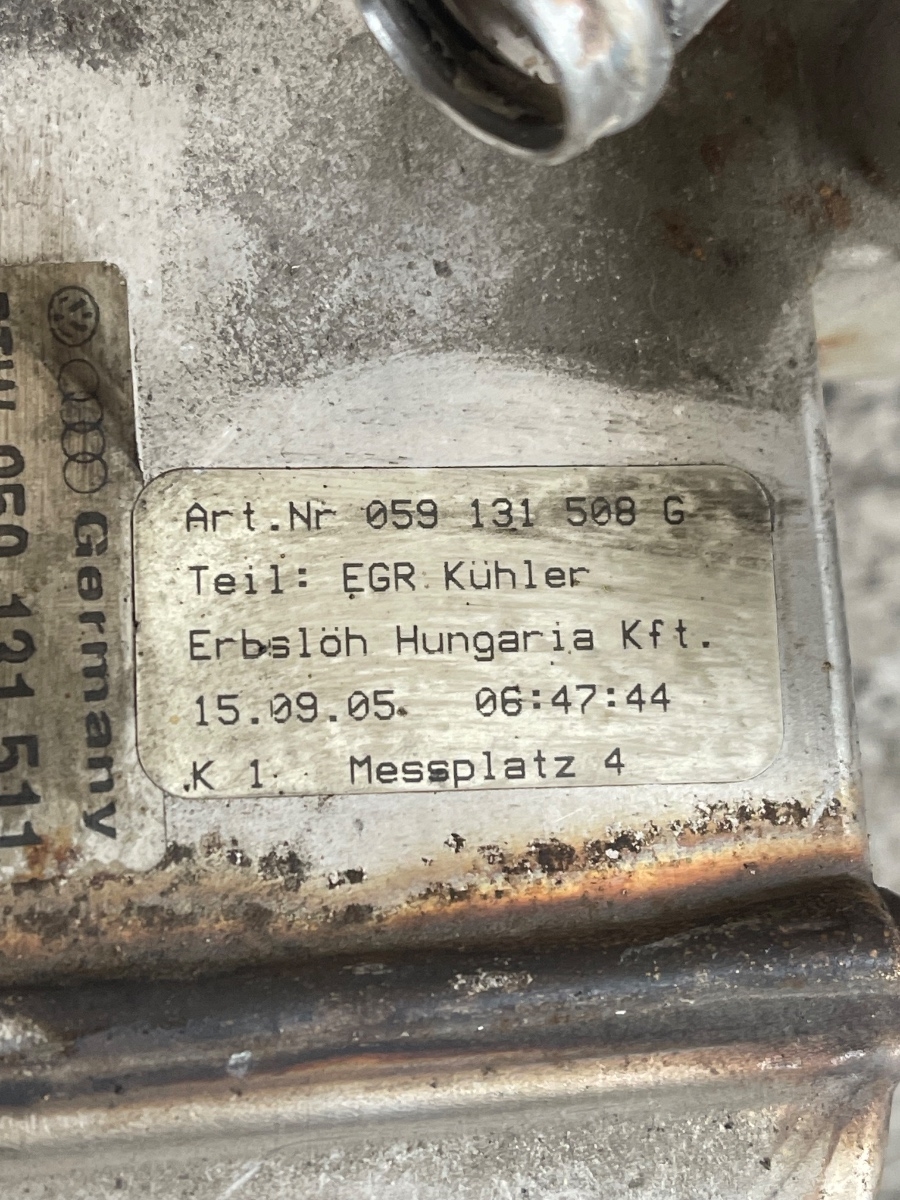 Racitor gaze + EGR AUDI A6/S6 III Saloon 4F2, C6 2004 - 2011 2.7 TDI BPP BTW059131511 – foto 5