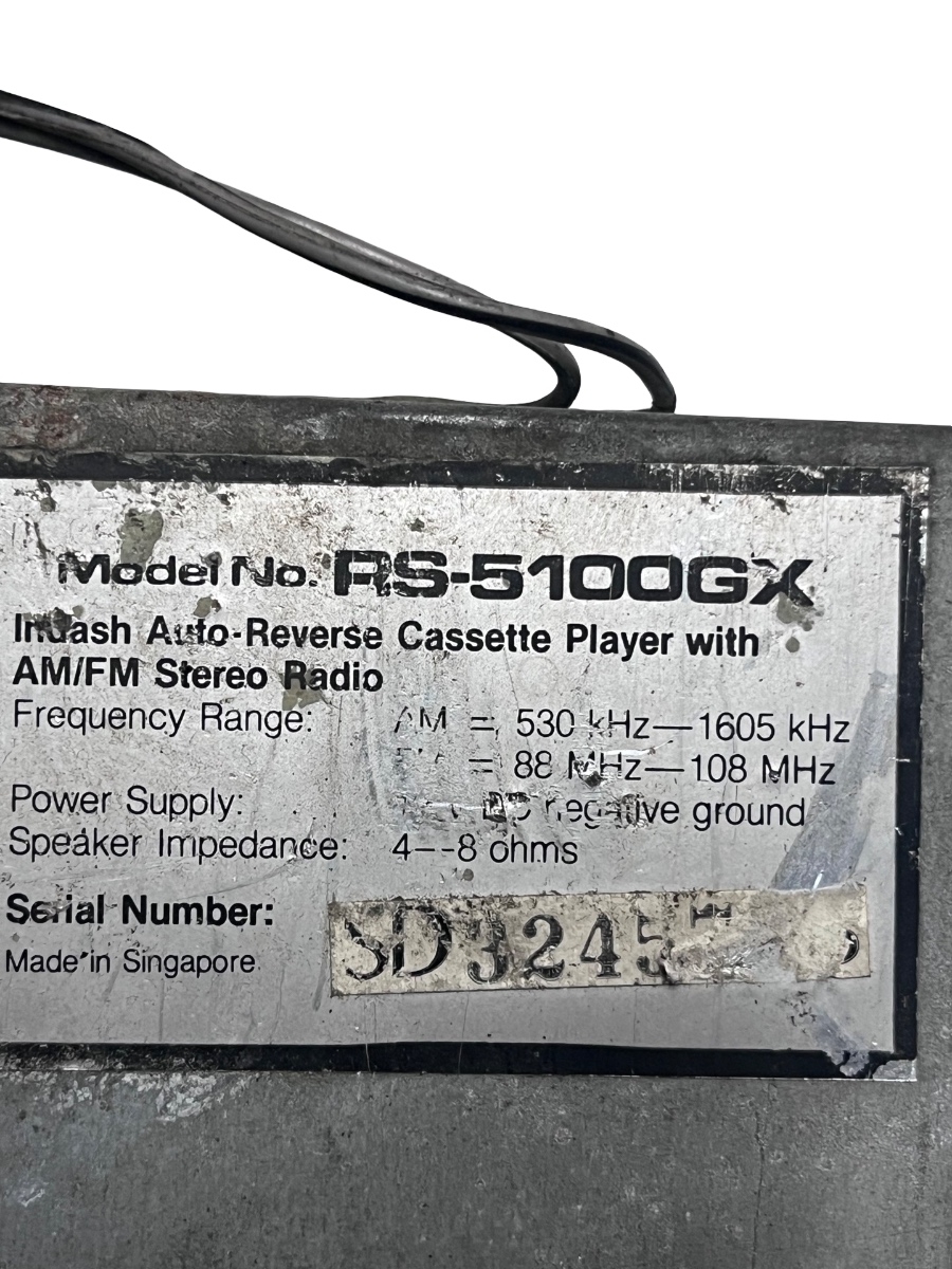 Radio auto vintage RS-5100GX VOLKSWAGEN GOLF I 17 1974 - 1985 RS-5100GX – foto 4