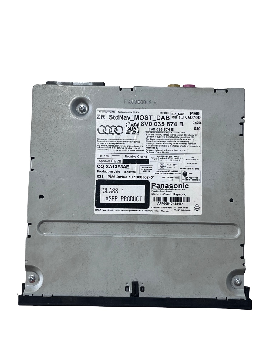 Radio cd AUDI A3 Sportback 8VA, 8VF 2012 -> 8V0035874B – foto 3