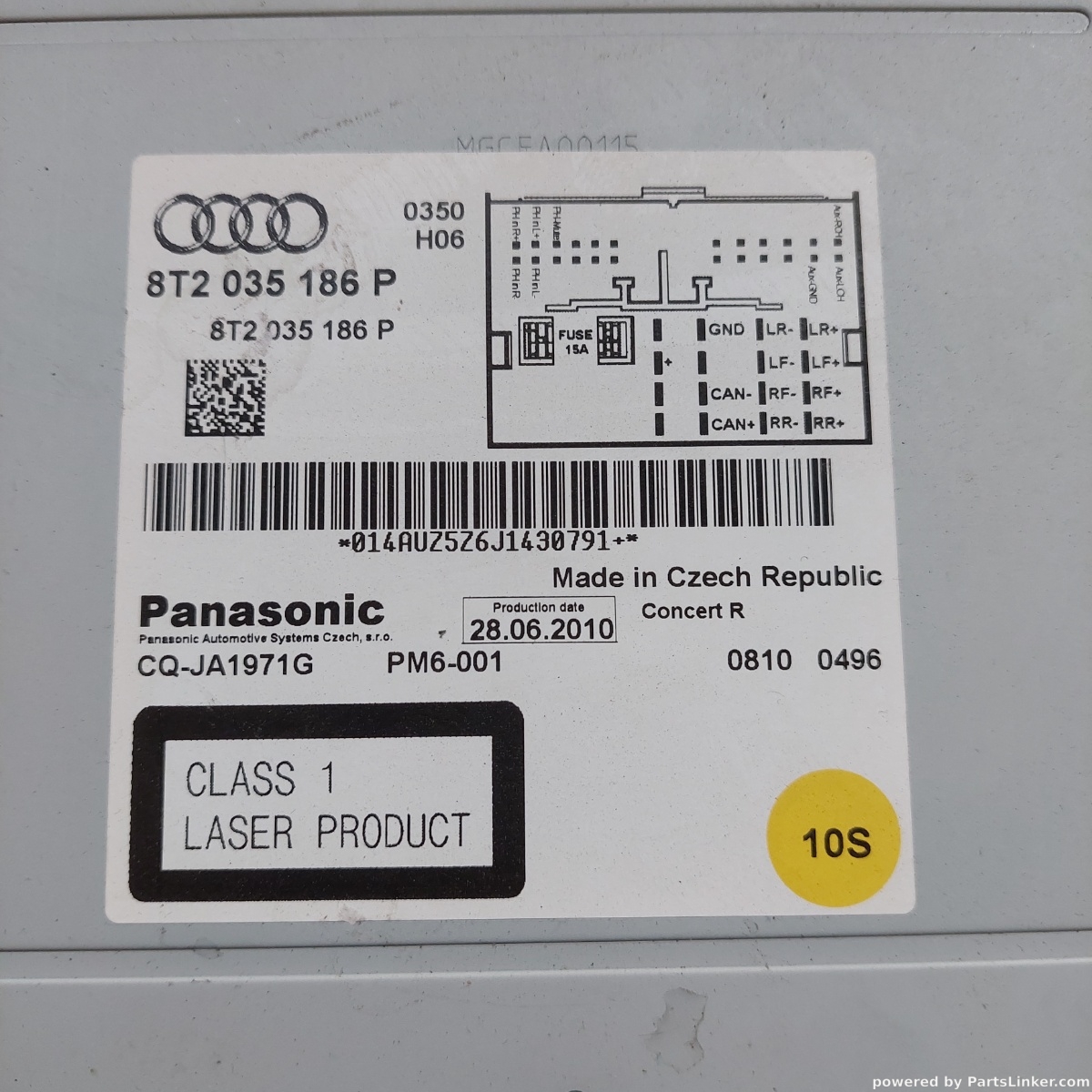 Radio CD  AUDI A5/S5 (8T3) [ 2007 - 2017 ] OEM 8t2035186p – foto 2