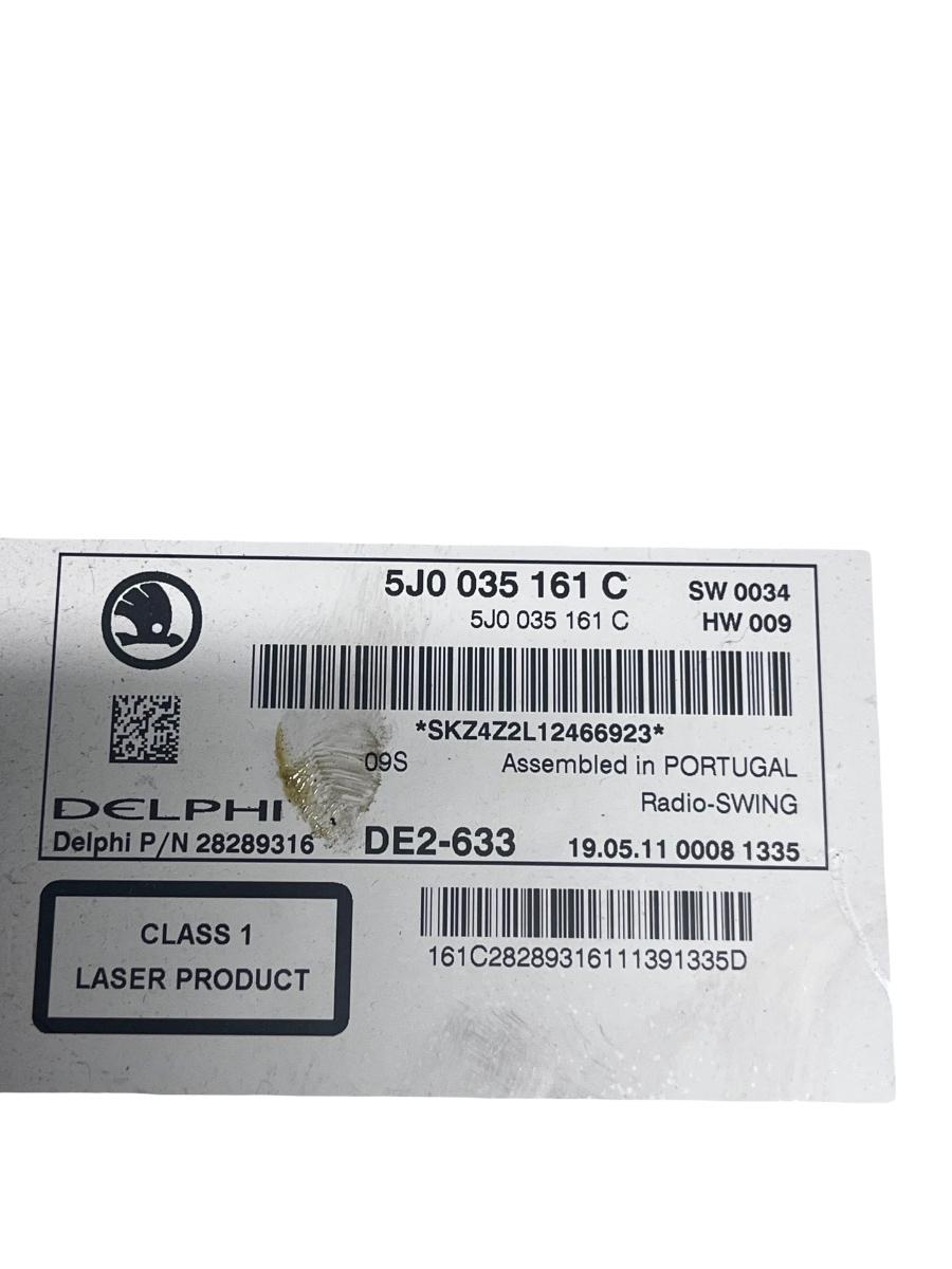 Radio CD SKODA FABIA II 542 2006 - 2014 5J0035161C – foto 3