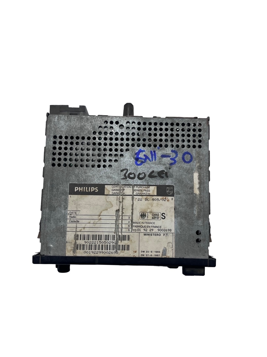 Radio vintage Phiplis DC505 VOLKSWAGEN GOLF II 19E, 1G1 1983 - 1992 22DC505/02 – foto 3