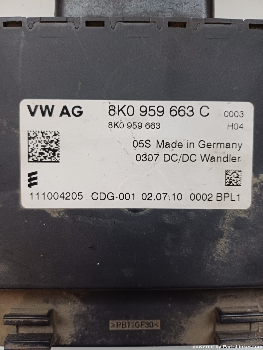 Regulator tensiune AUDI A8 III (4H2, 4H8, 4HC, 4HL) [ 2009 - 2018 ] OEM 8K0959663C – foto 2