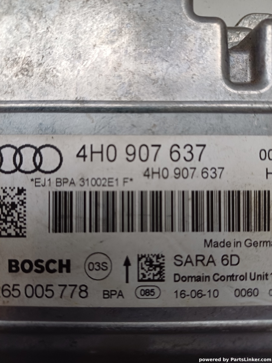 Senzor ESP AUDI A8 III (4H2, 4H8, 4HC, 4HL) [ 2009 - 2018 ] BOSCH 0265005778 OEM 4H0907637 – foto 2