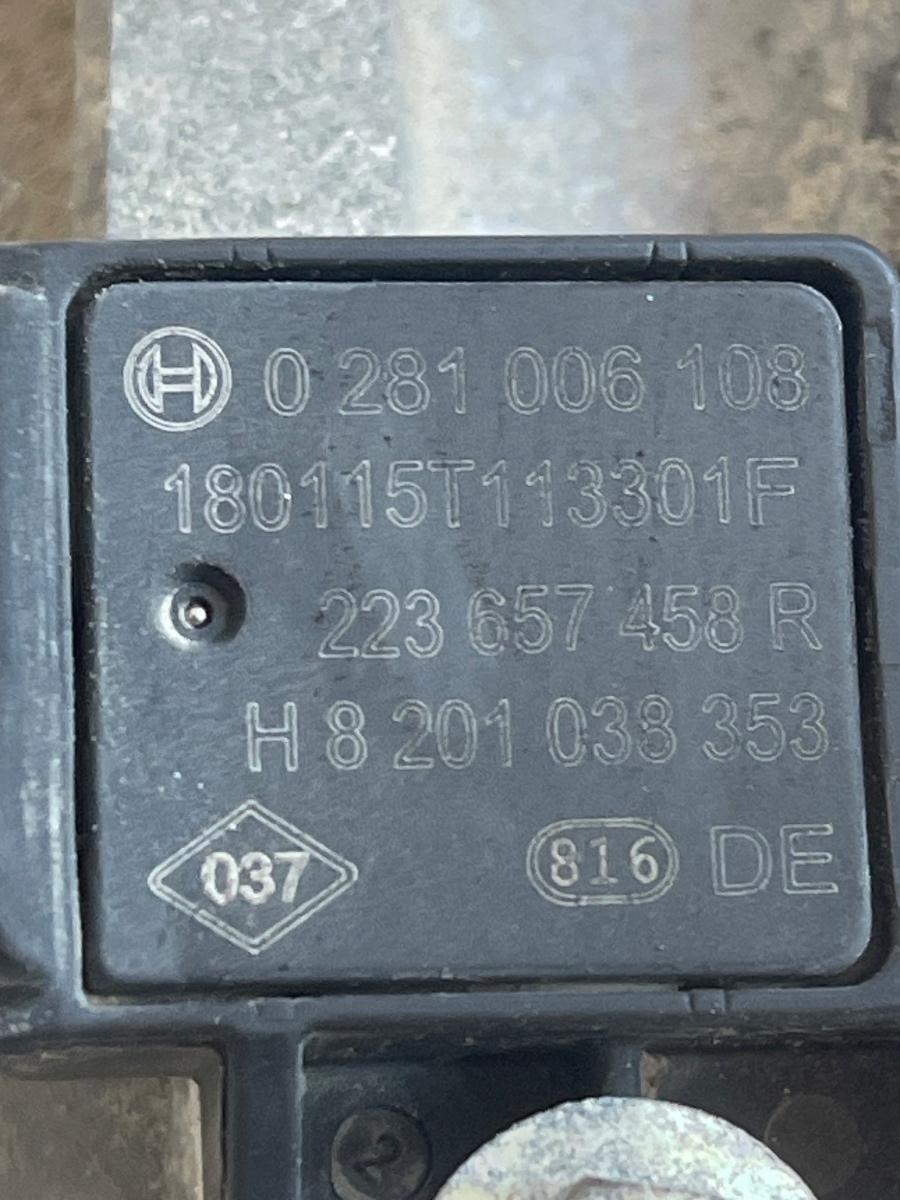 Senzor presiune  RENAULT KOLEOS II 2016 - > 2.0DCI 130KW 0261006108 – foto 2