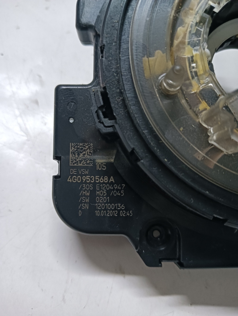 Spirala/bobina airbag (inel SRS) AUDI A7 Sportback 4GA, 4GF 2010 - 2018 3.0 TDI quattro CDUC, CDUD, CKVB, CKVC, AUDI A6/S6 IV Saloon 4G2, C7, 4GC 2010 - 2018 4g0953568a – foto 2
