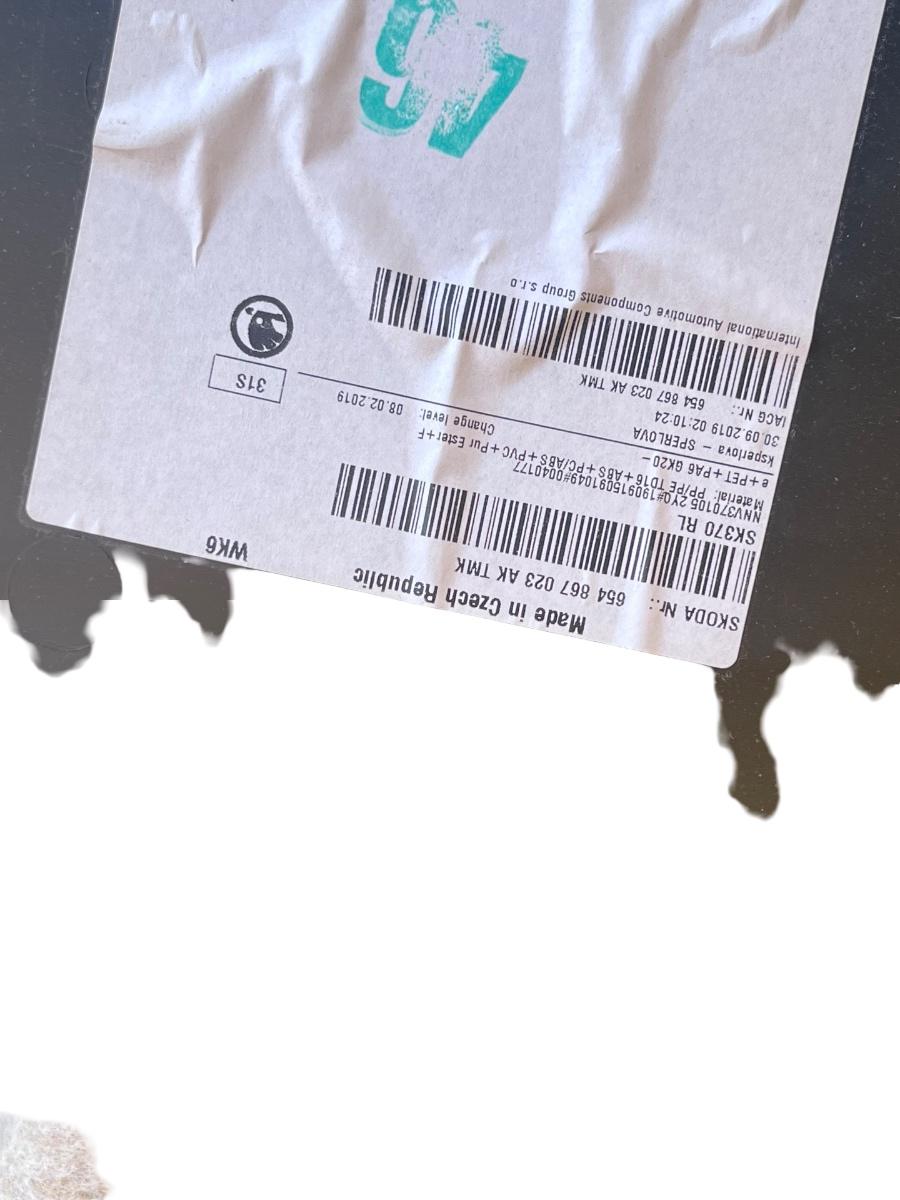 Tapiterie panou portiera stanga spate SKODA SCALA (NW) [ 2019 -> ] 654867023AK – foto 3