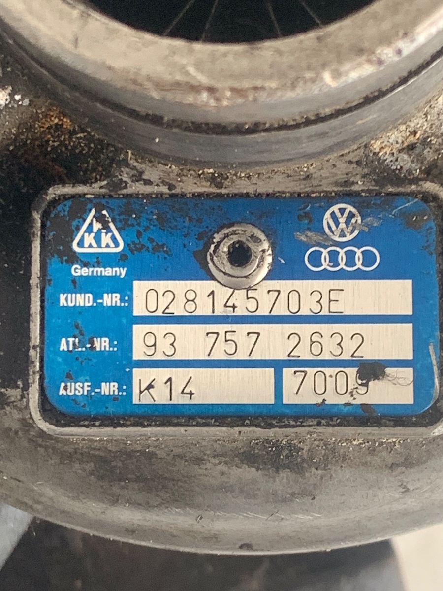 Turbina AUDI 80 V 8C, B4 1991 - 1995 1.9 TD AAZ, SEAT IBIZA II 6K1 1993 - 2002 1.9 TD AAZ, VOLKSWAGEN PASSAT 3A2, 35I 1988 - 1997 1.9 TD AAZ 937572632 028145703E – foto 4
