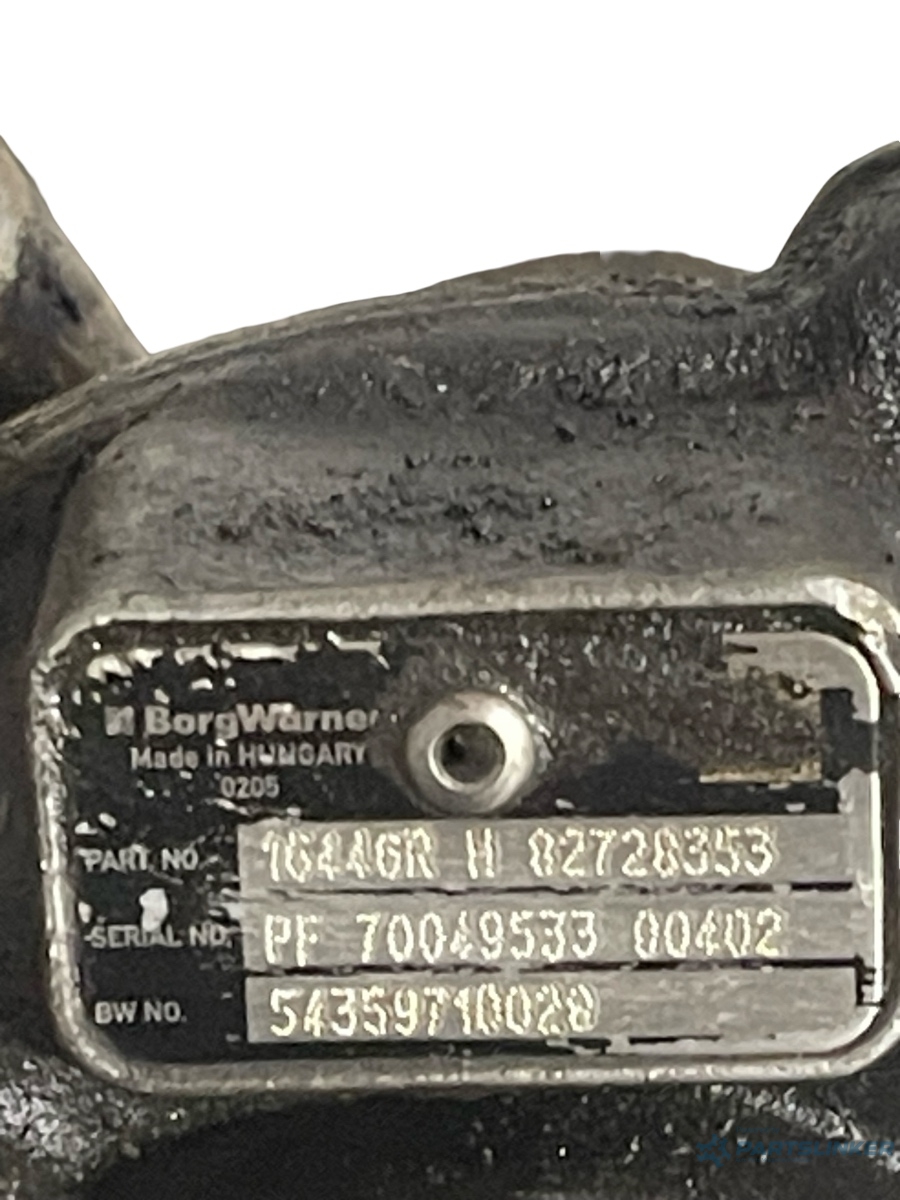 Turbina DACIA DOKKER 2012 - > 1.5 dCi / Blue dCi 75 K9K 612, DACIA LOGAN II 2012 - > 1.5 dCi / Blue dCi 75 K9K 612, K9K 626 54359710028 – foto 2