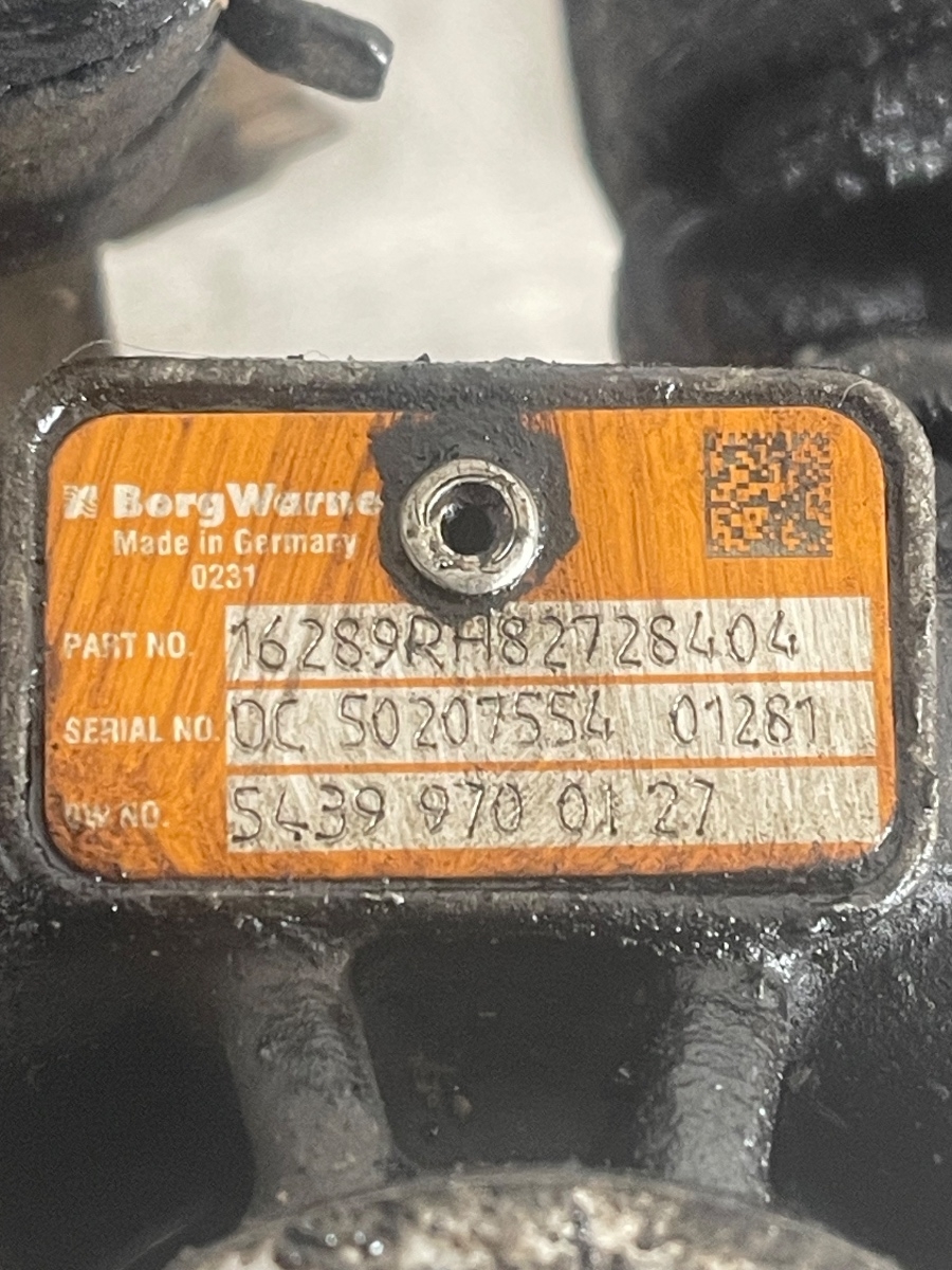 Turbina DACIA LODGY 2012 - > 1.5 dCi K9K 846 54399700127 – foto 3