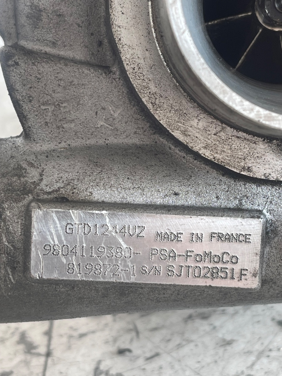 Turbina PEUGEOT 308 LB_ 2015 - > 1.6 BlueHDi 120 BHX (DV6FC) 9804119380 – foto 3