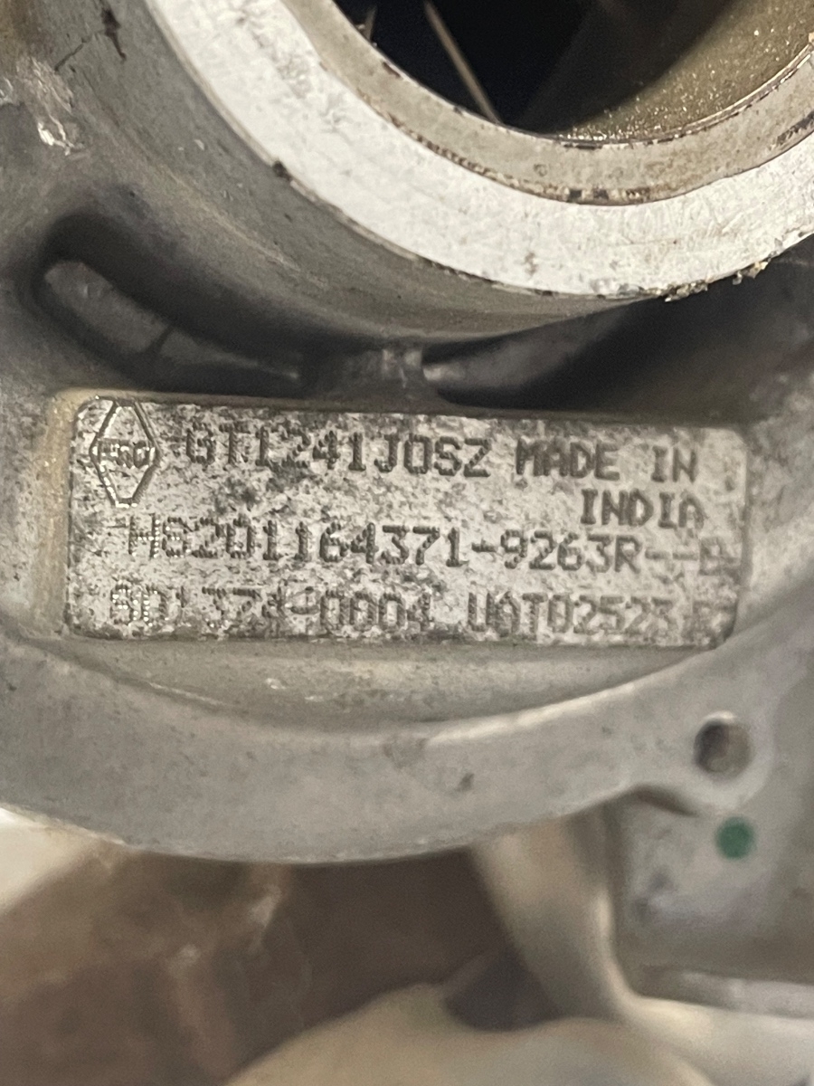 Turbina RENAULT FLUENCE L30_ 2010 - > 1.5 dCi K9K 834, RENAULT CAPTUR J5_, H5_ 2013 - > 1.5 dCi 90 K9K 6.., DACIA SANDERO II 2012 - > 1.5 dCi K9K 612, K9K 626 H8201164371 801374-0004 – foto 3