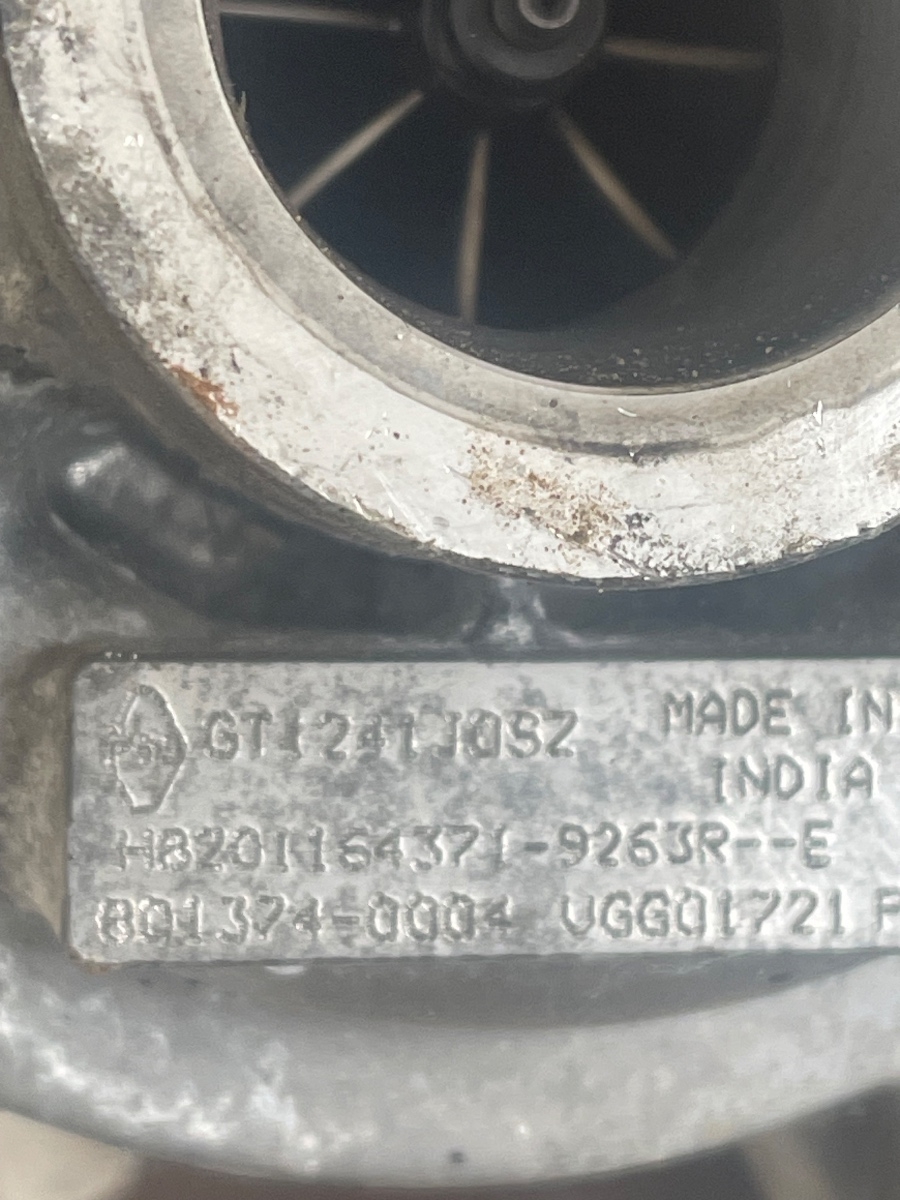 Turbina RENAULT KANGOO Express FW0/1_ 2008 - > 1.5 dCi 90 K9K 608, K9K 628, K9K 808, RENAULT KANGOO / GRAND KANGOO KW0/1_ 2008 - > 1.5 dCi 90 K9K 608, K9K 628, K9K 808 801374-0004 H8201164371 – foto 2