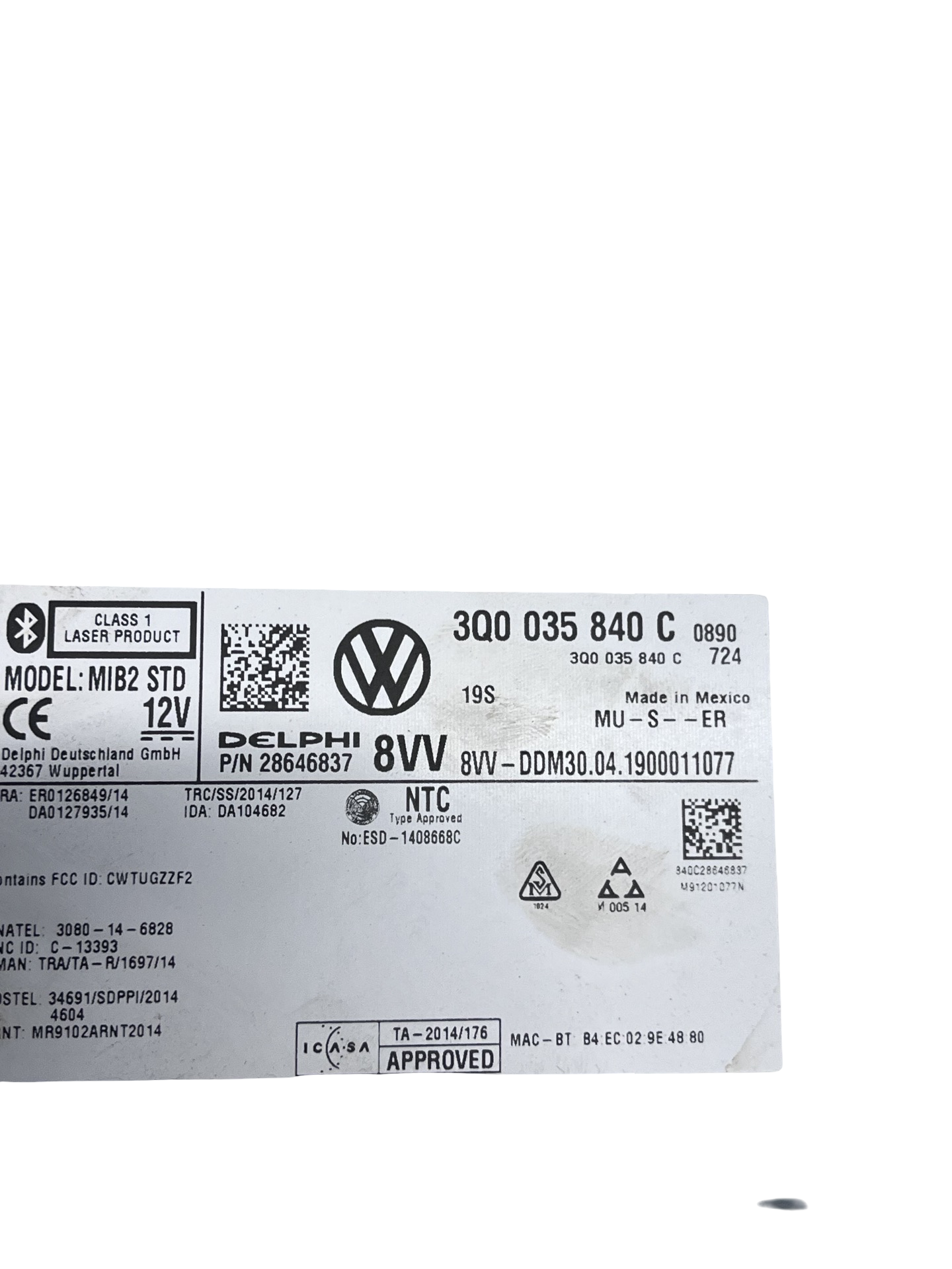 Unitate media Volkswagen Tiguan Allspace 2016–2024 - cod: 3Q0035840C – foto 2