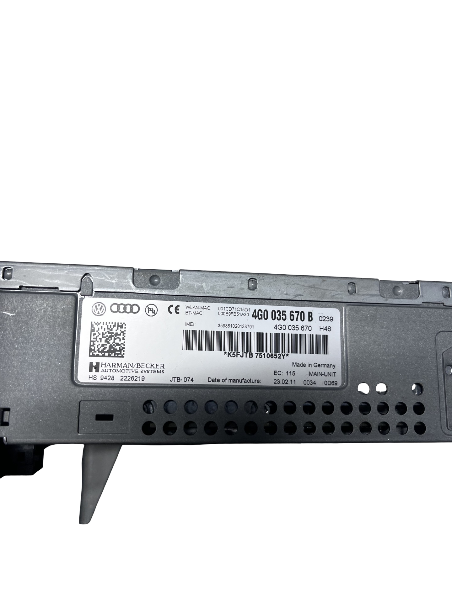 Unitate Navigatie Audi A7 Sportback 2010–2018 - cod: 4G0035670B – foto 4